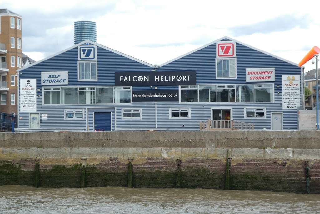 Falcon London Heliport | 188 Westferry Rd, Isle of Dogs, London E14 3RY, UK | Phone: 020 3302 0750