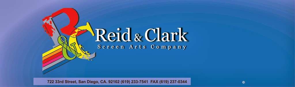 Reid & Clark Screen Arts Co | 722 33rd St, San Diego, CA 92102, USA | Phone: (619) 233-7541