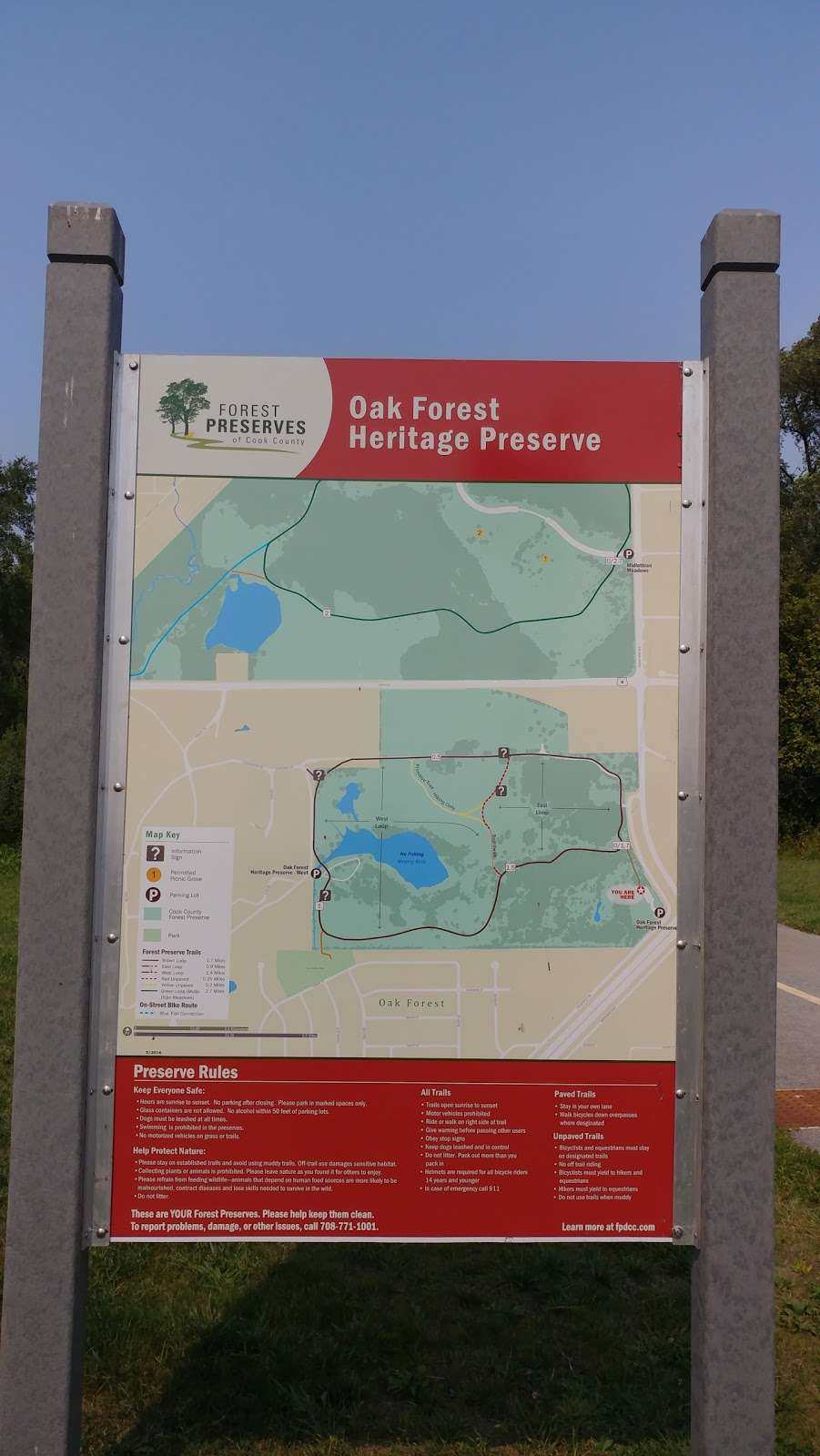 Oak Forest Heritage Preserve-East | Fieldcrest Dr, Oak Forest, IL 60452, USA | Phone: (800) 870-3666