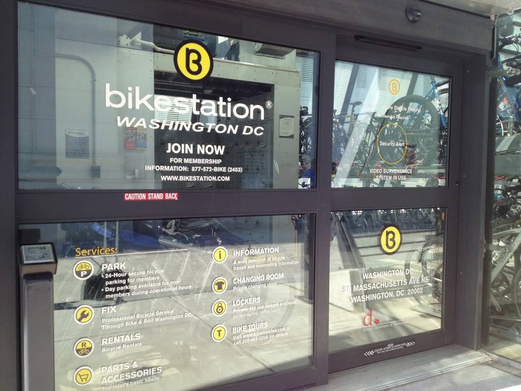 Bikestation Washington DC | 50 Massachusetts Ave NE, Washington, DC 20002 | Phone: (202) 962-0206