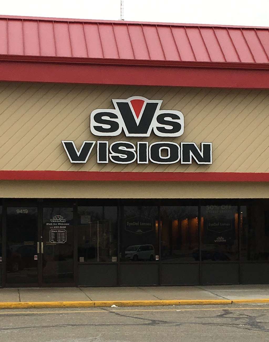 SVS Vision Optical Centers | 9419 E Washington St, Indianapolis, IN 46229, USA | Phone: (317) 895-9890