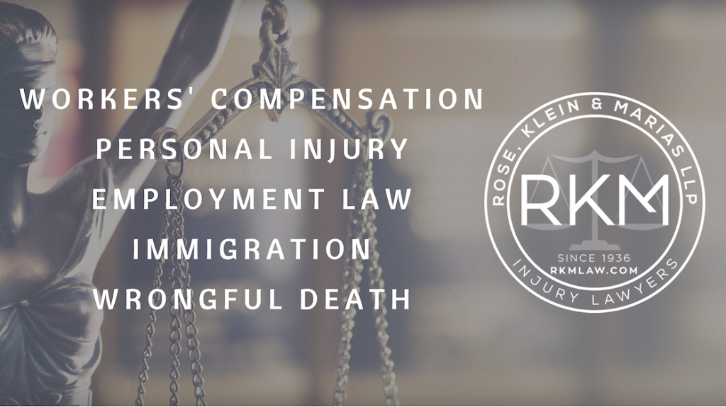 Rose, Klein & Marias LLP - Injury Lawyers | 1411 W 190th St #225, Gardena, CA 90248 | Phone: (213) 236-3131