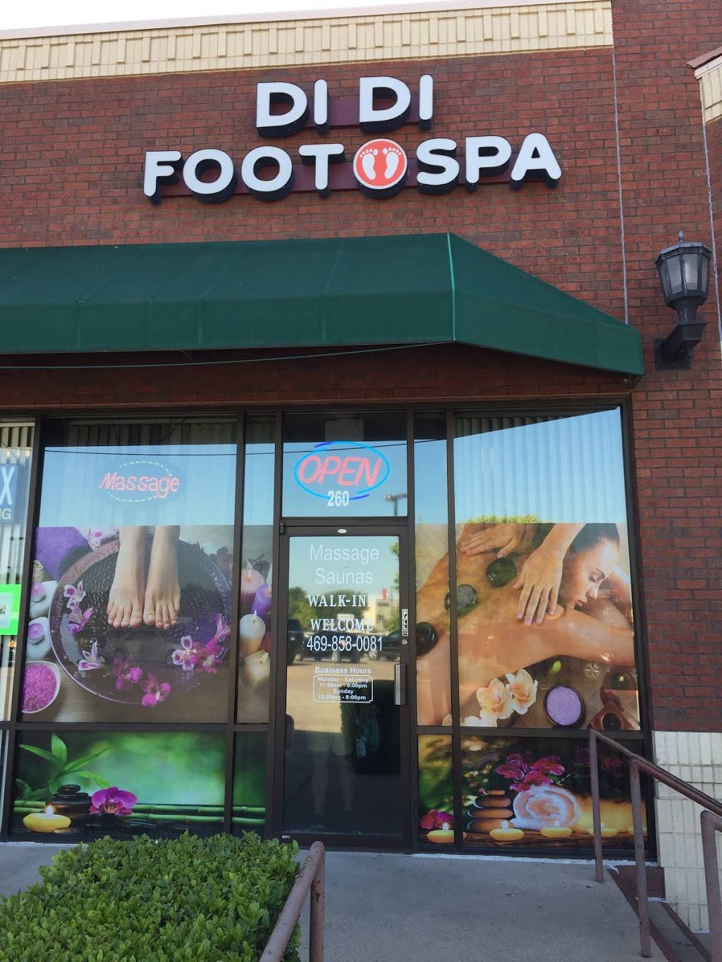 DiDi foot spa | 4116 S Carrier Pkwy # 260, Grand Prairie, TX 75052, USA | Phone: (469) 858-0081