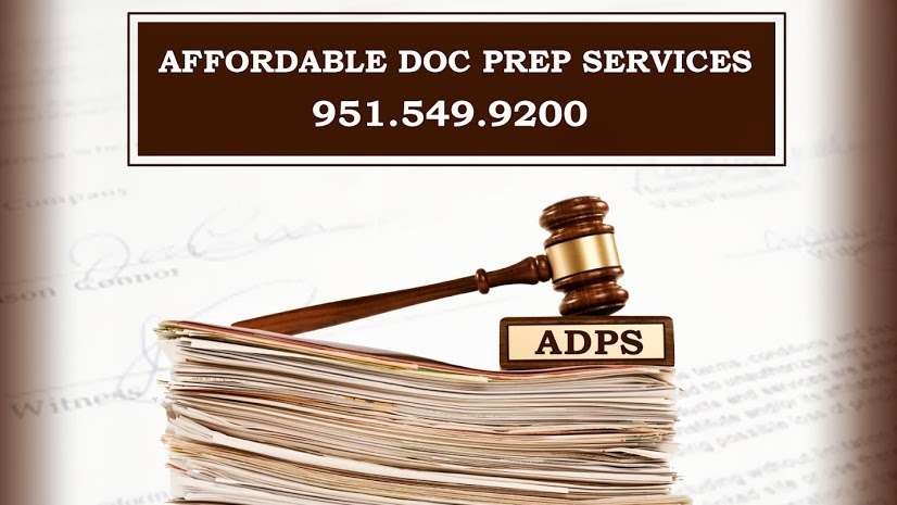 Affordable Document Preparation Services | 813 Carolina Cir, Corona, CA 92882 | Phone: (951) 549-9200