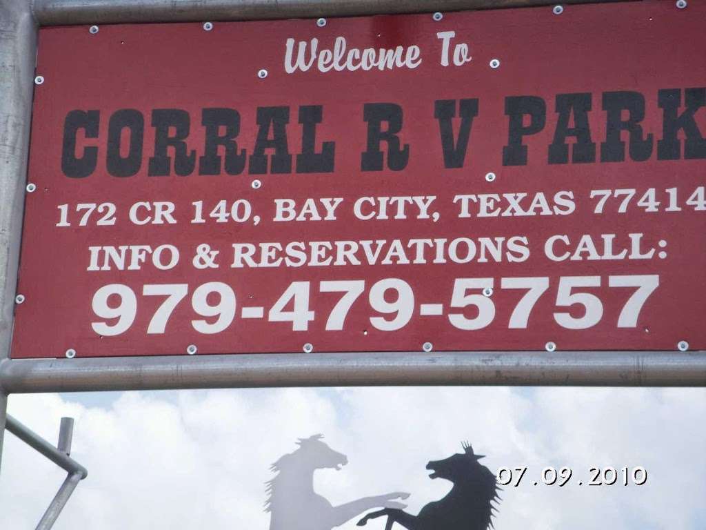 Corral Rv Park | 172 Private Rd 555, Bay City, TX 77414, USA | Phone: (979) 479-5757