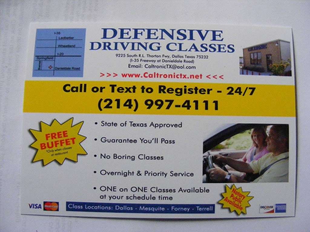 Safety Driving Classes | 9225 R.L. Thornton Fwy, Dallas, TX 75232, USA | Phone: (214) 997-4111