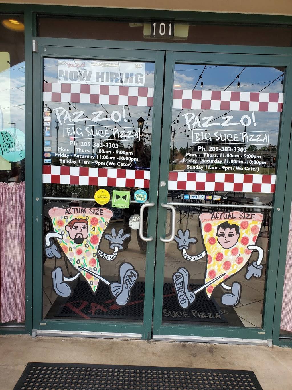 Pazzo Big Slice Pizza | 1678 Montgomery Hwy, Hoover, AL 35216, USA | Phone: (205) 383-3303