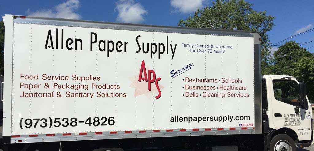 Allen Paper Supply | 4 Middlebury Blvd, Randolph, NJ 07869, USA | Phone: (973) 538-4826