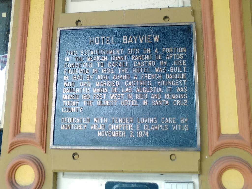 Bayview Hotel Bed & Breakfast | 8041 Soquel Dr, Aptos, CA 95003, USA | Phone: (831) 688-8654