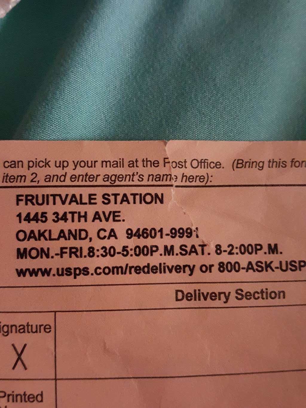 United States Postal Service | 1445 34th Ave, Oakland, CA 94601, USA | Phone: (800) 275-8777