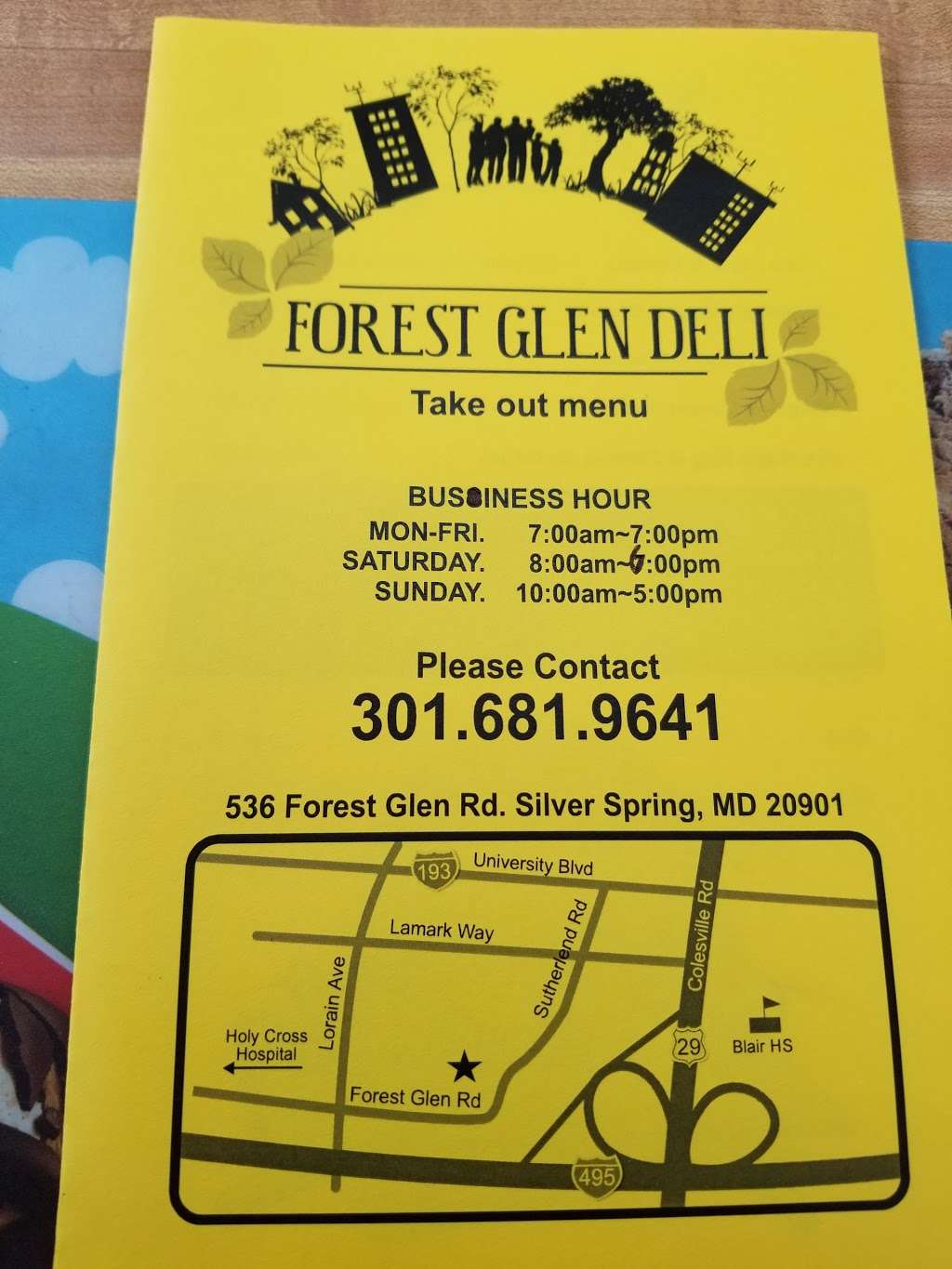 Forest Glen Deli | 536 Forest Glen Rd, Silver Spring, MD 20901, USA | Phone: (301) 681-9641
