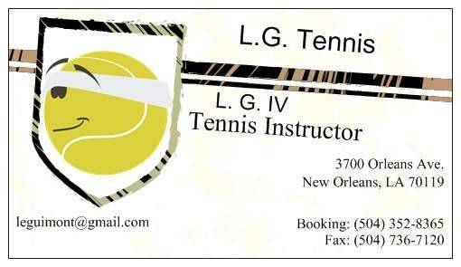 L.G. Tennis Lessons | 5415 St Ferdinand Dr, New Orleans, LA 70126, USA | Phone: (504) 485-3799