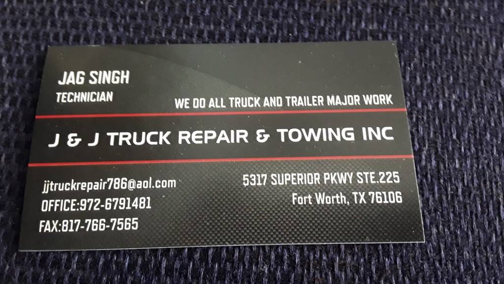 J & J TRUCK REPAIR & TOWING, 5317 Superior Pkwy STE 225, Fort Worth, TX