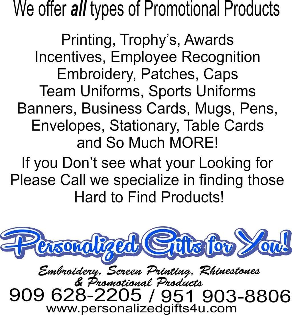 Personalized Gifts For You | 13012 Roswell Ave, Chino, CA 91710, USA | Phone: (909) 628-2205