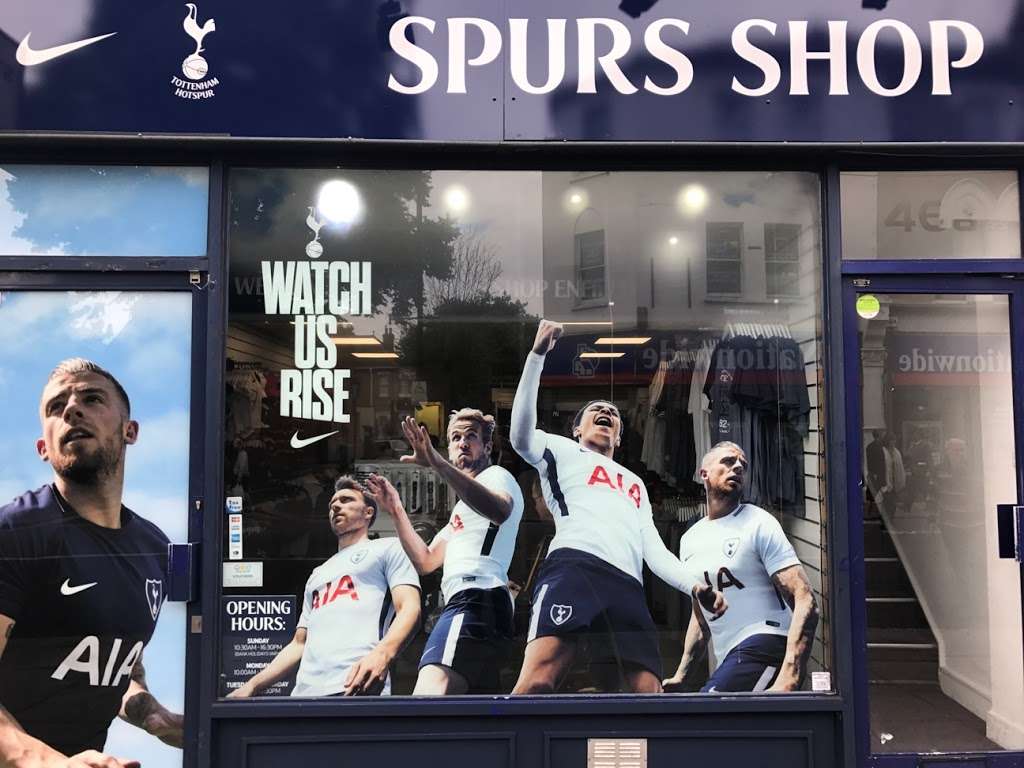 Spurs Shop - Enfield Town | 46 Church St, Enfield EN2 6AZ, UK | Phone: 020 8366 7768