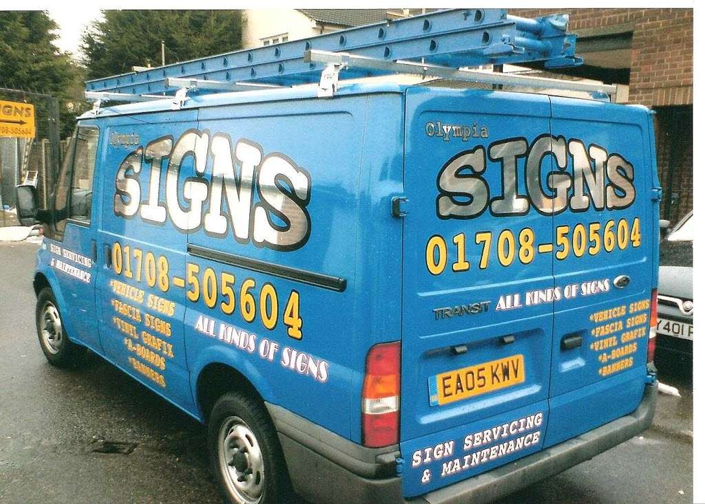 Olympia Signs | Unit 4, Ingrave enterprize Centre, Brentwood road, Herongate, Brentwood CM13 3QH, UK | Phone: 07950 378677