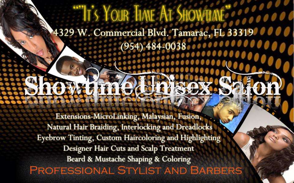 SHOWTIME UNISEX SALON | 4239 W Commercial Blvd, Tamarac, FL 33069, USA | Phone: (754) 200-6420