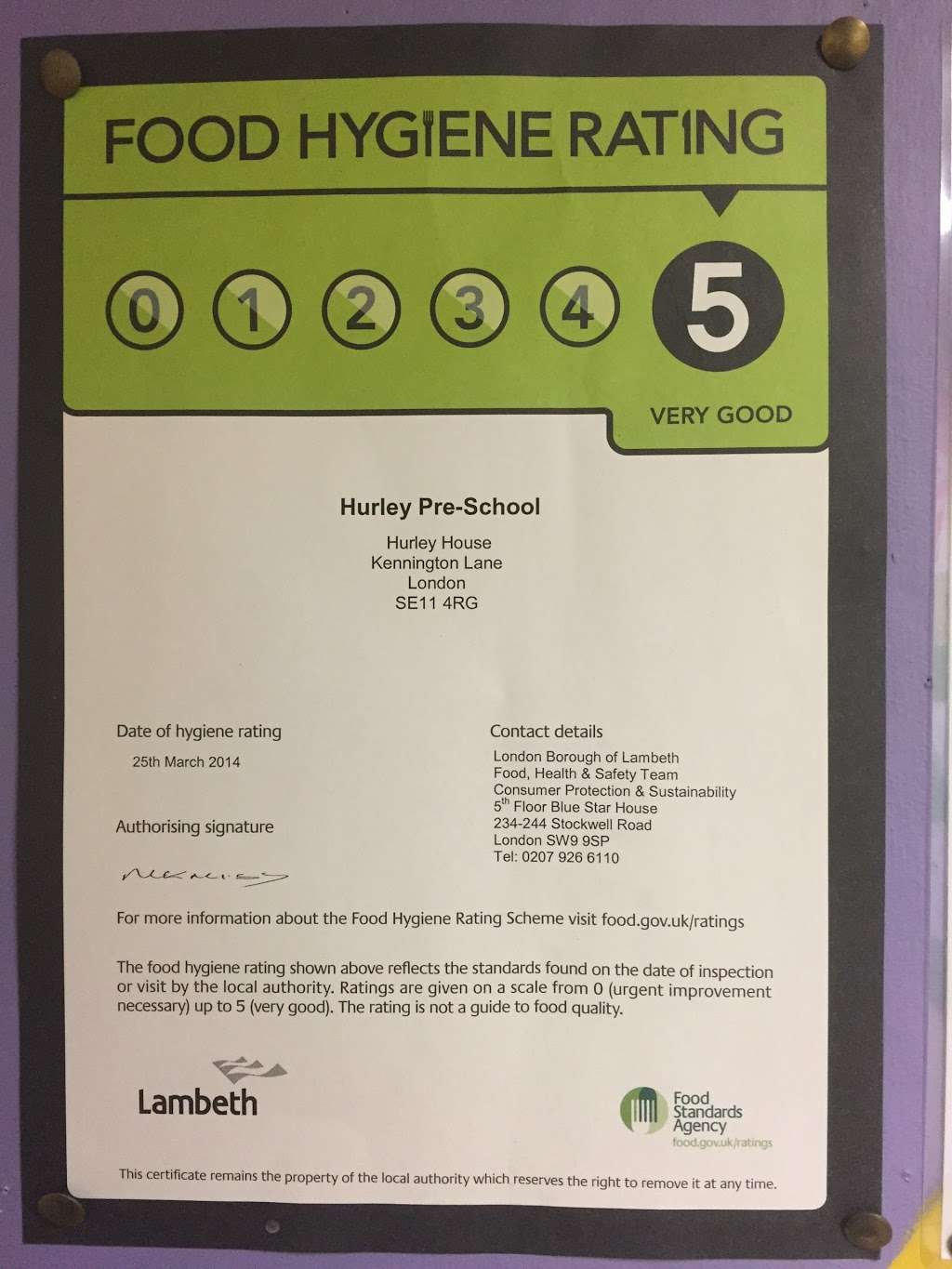 Hurley Pre-school | Hurley House, Kempsford Rd, Lambeth, London SE11 4PB, UK | Phone: 020 7582 1838