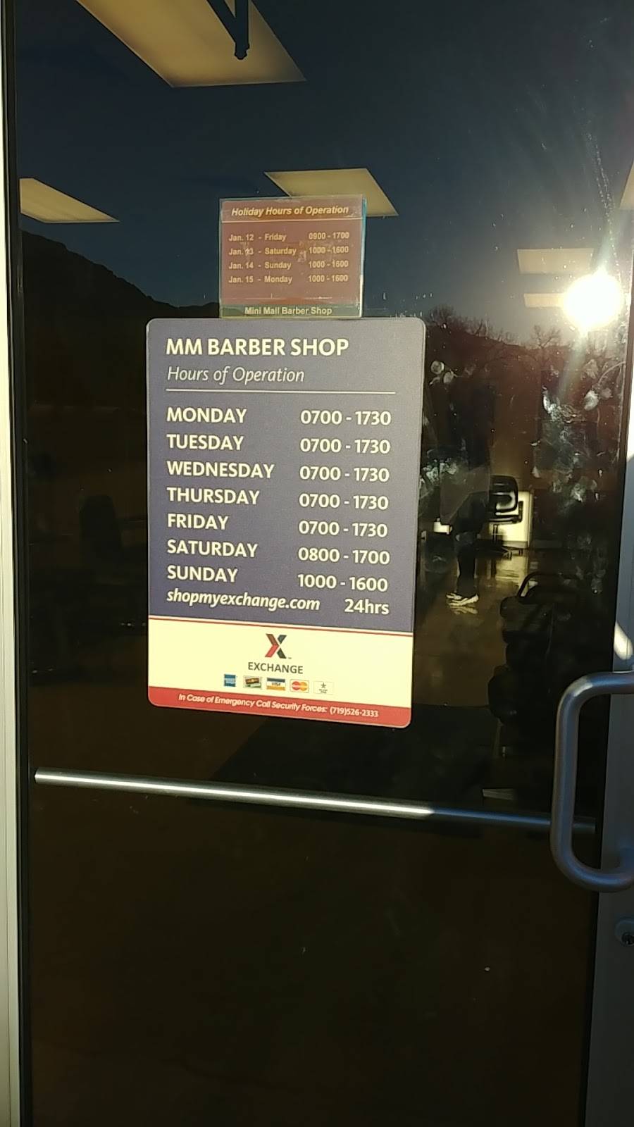 Mini Mall Barber Shop | 1510 Chiles Ave, Fort Carson, CO 80913, USA | Phone: (719) 576-8013