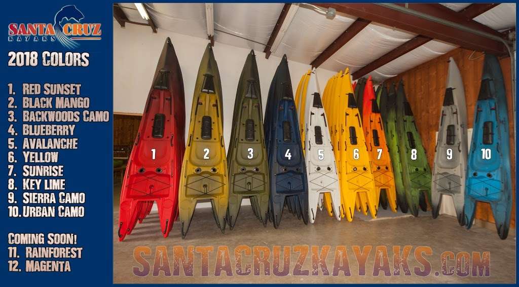 Santa Cruz Kayaks | 15240 Frederick Rd, Woodbine, MD 21797, USA | Phone: (410) 489-4221