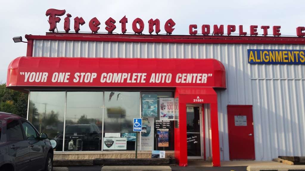 Lynwood Firestone | 21551 Lincoln Hwy, Lynwood, IL 60411, USA | Phone: (708) 757-3700