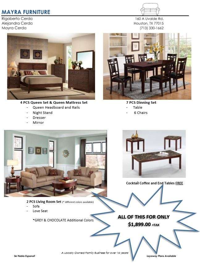 Mayra Furniture | 160 A Uvalde Road, Houston, TX 77015, USA | Phone: (713) 330-1662