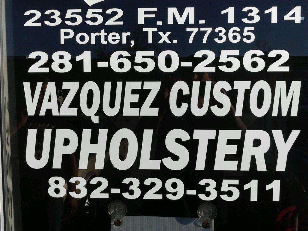 Vazquez Custom Upholstery | 23552 FM1314, Porter, TX 77365, USA | Phone: (832) 329-3511