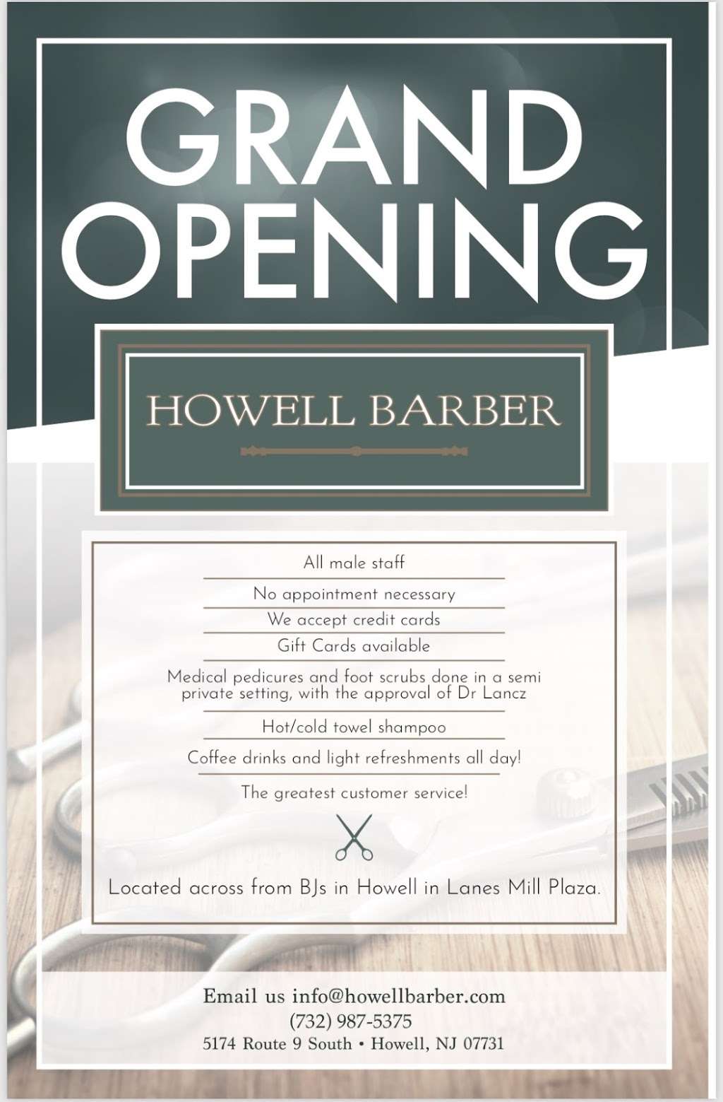 Howell Barber | 5174 U.S. 9, Howell, NJ 07731 | Phone: (732) 987-5375