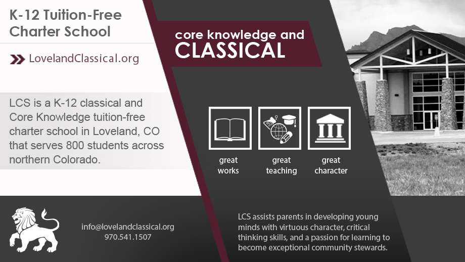 Loveland Classical Schools | 3835 14th St SW, Loveland, CO 80537, USA | Phone: (970) 541-1507