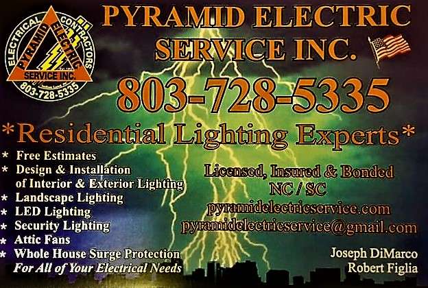 Pyramid Electric Service Inc. | 2023 Lily Lake Lane, Fort Mill, SC 29715, USA | Phone: (803) 728-5335