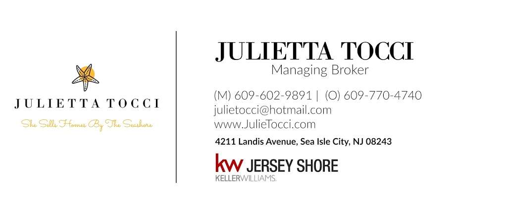 Keller Williams Realty - Jersey Shore with Julietta Tocci | 4201 Landis Ave, Sea Isle City, NJ 08243 | Phone: (609) 602-9891