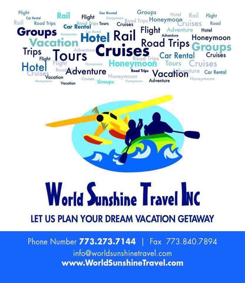 World Sunshine Travel Inc | 9031 W Church St, Des Plaines, IL 60016 | Phone: (773) 273-7144