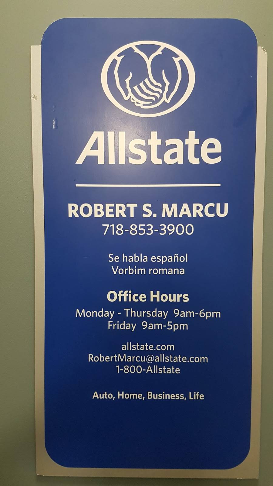 Robert S. Marcu: Allstate Insurance | 338 E 5th St Apt 2B Ste 2b, Brooklyn, NY 11218, USA | Phone: (718) 853-3900