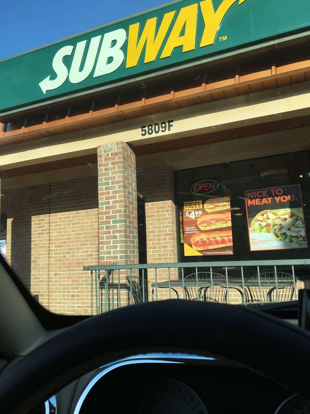 Subway Restaurants | 5809-F Deale Churchton Rd, Deale, MD 20751, USA | Phone: (410) 867-0828