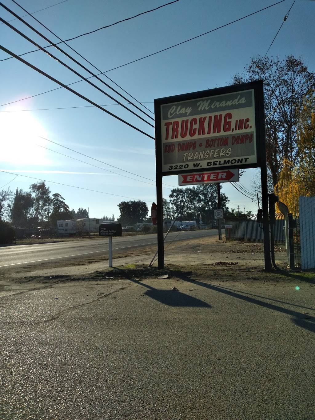 Clay Miranda Trucking Inc | 3220 W Belmont Ave, Fresno, CA 93722, USA | Phone: (559) 275-6250
