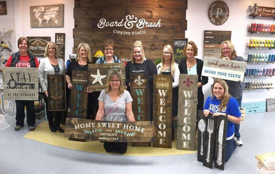 Board and Brush Creative Studio - Lenexa | 13970 Santa Fe Trail Dr, Lenexa, KS 66215 | Phone: (913) 298-9570