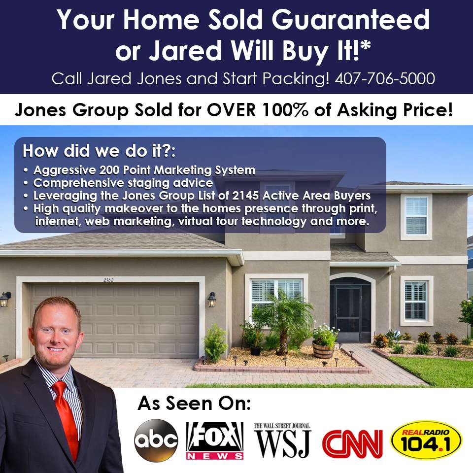 Jared Jones - Top Agent in Central Florida | 13790 Bridgewater Crossings Blvd #1080, Windermere, FL 34786, USA | Phone: (407) 706-5000