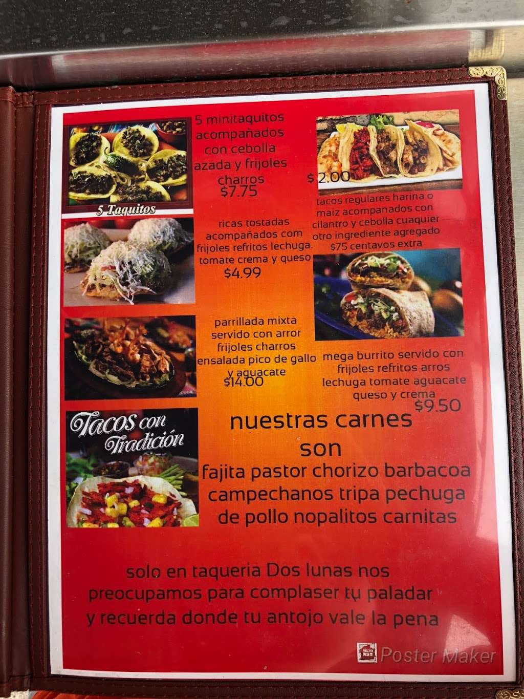 Taqueria Dos Lunas | 5609 Uvalde Rd, Houston, TX 77049 | Phone: (832) 342-4014