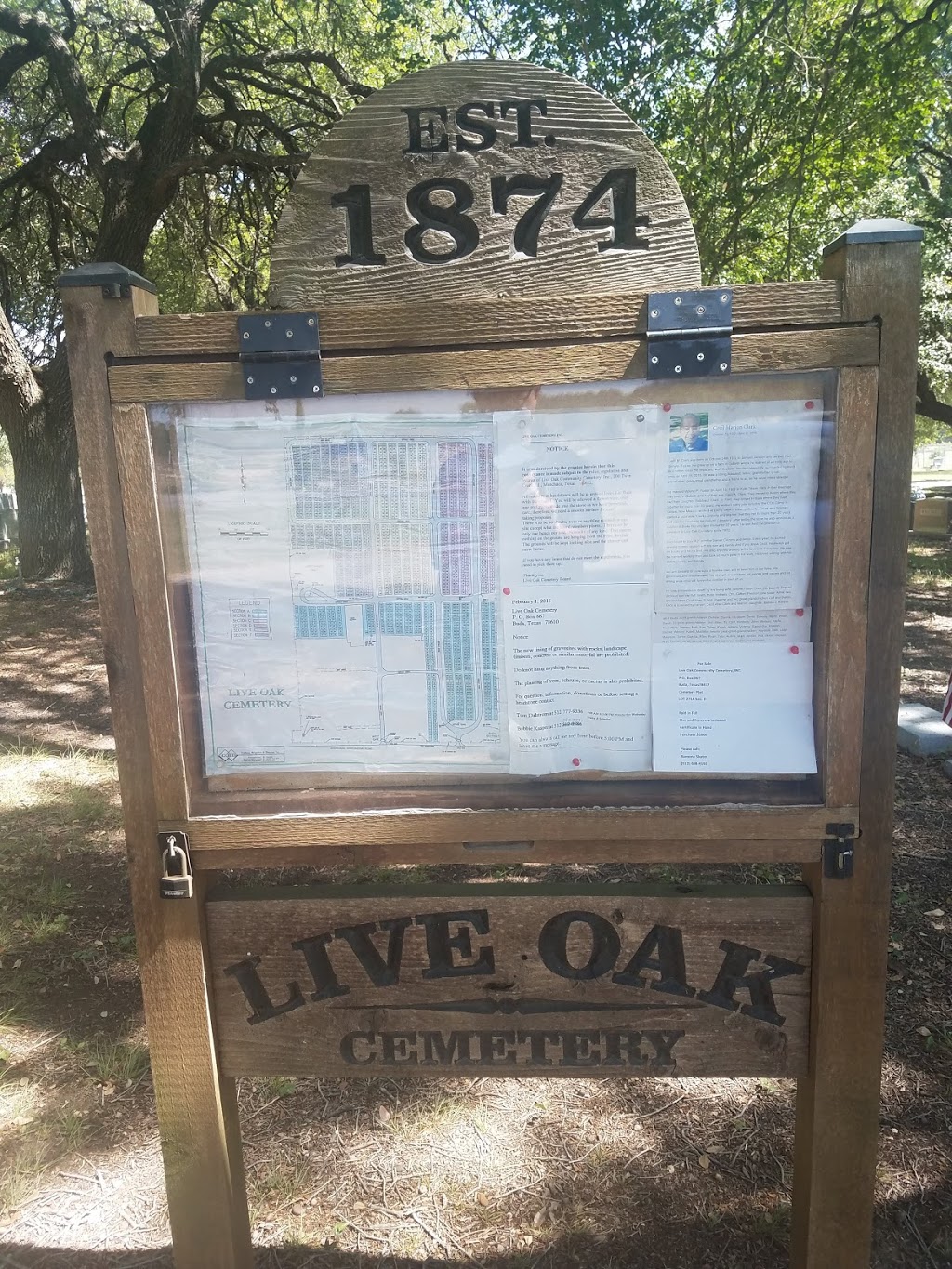 Live Oak Cemetery | 10739-10799 Twin Creek Rd, Manchaca, TX 78652, USA | Phone: (512) 777-9336