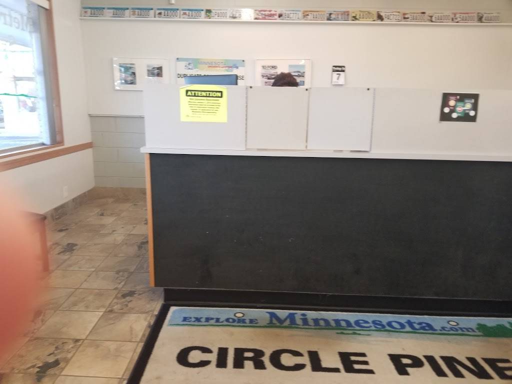 Circle Pines Motor Vehicles | 9201 Lexington Ave NE, Circle Pines, MN 55014, USA | Phone: (763) 784-5780