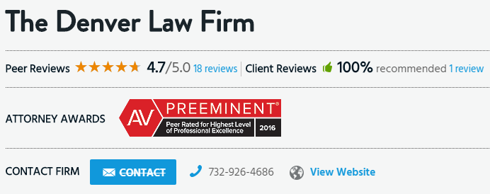 The Denver Law Firm | 331 Newman Springs Rd # 143, Red Bank, NJ 07701, USA | Phone: (732) 784-1807