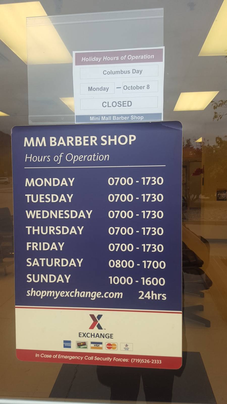 Mini Mall Barber Shop | 1510 Chiles Ave, Fort Carson, CO 80913, USA | Phone: (719) 576-8013