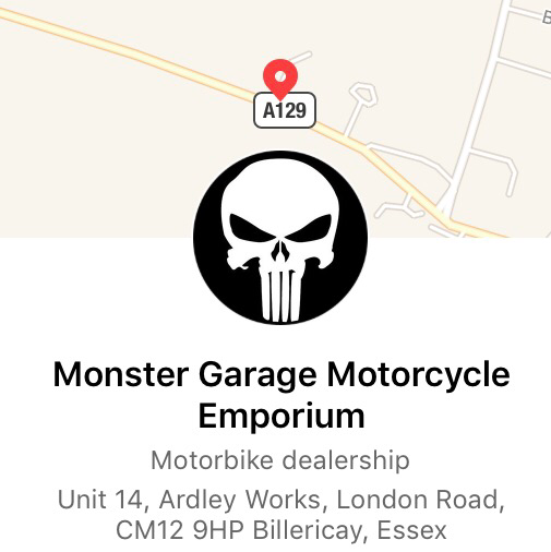 Monster Garage | Unit 14, Ardley Works, London Road, Billericay CM12 9HP, UK, Billericay CM12 9HP, UK | Phone: 07704 842833