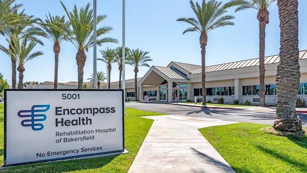 Encompass Health Rehabilitation Hospital of Bakersfield | 5001 Commerce Dr, Bakersfield, CA 93309, USA | Phone: (661) 323-5500