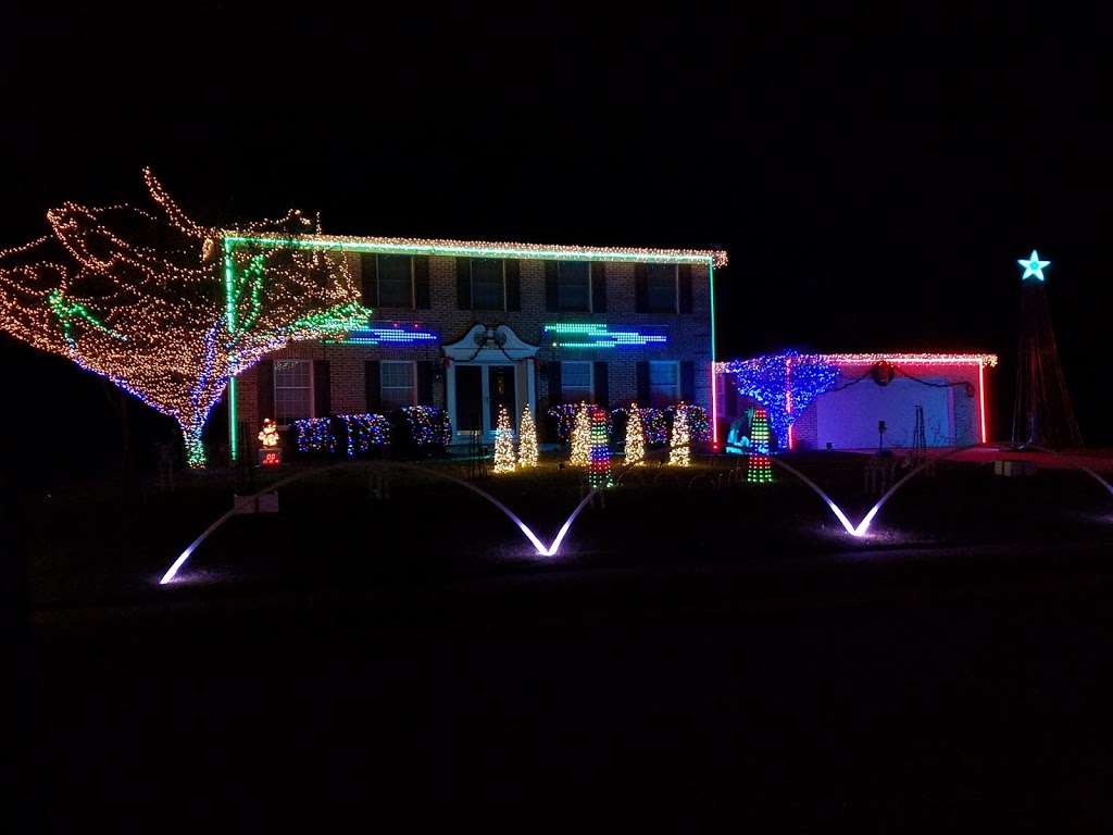 Brads Christmas Light Show | 1722 Edwin Dr, Bel Air, MD 21015, USA