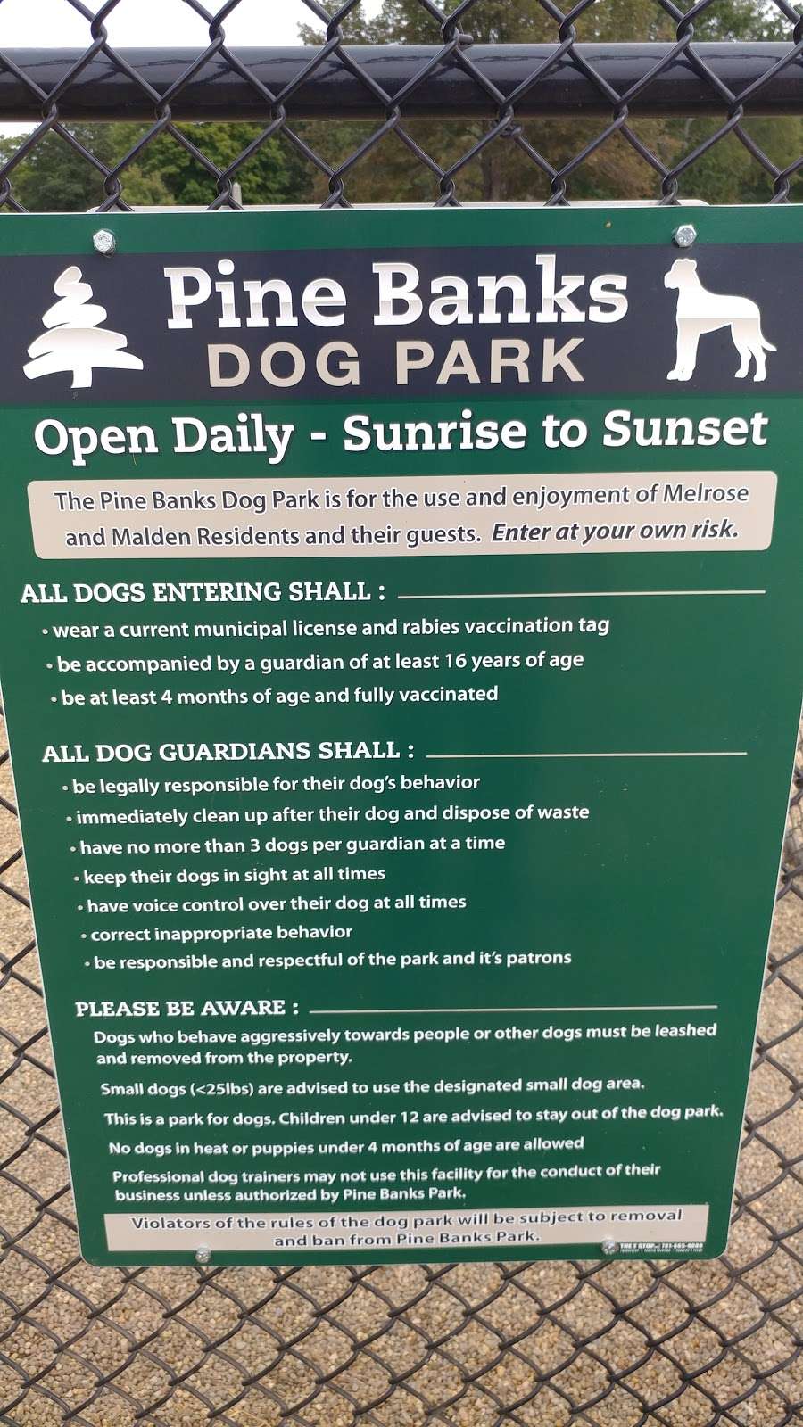 Pine Banks Dog Park | Malden, MA 02148