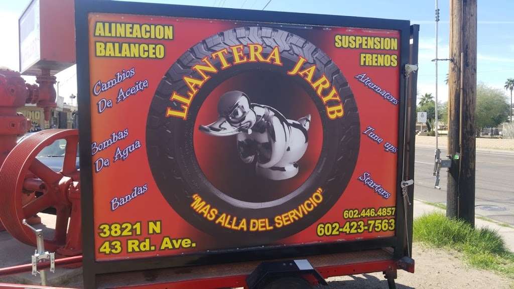 Llantera Jaryb | 3821 N 43rd Ave, Phoenix, AZ 85031, USA | Phone: (602) 423-7563