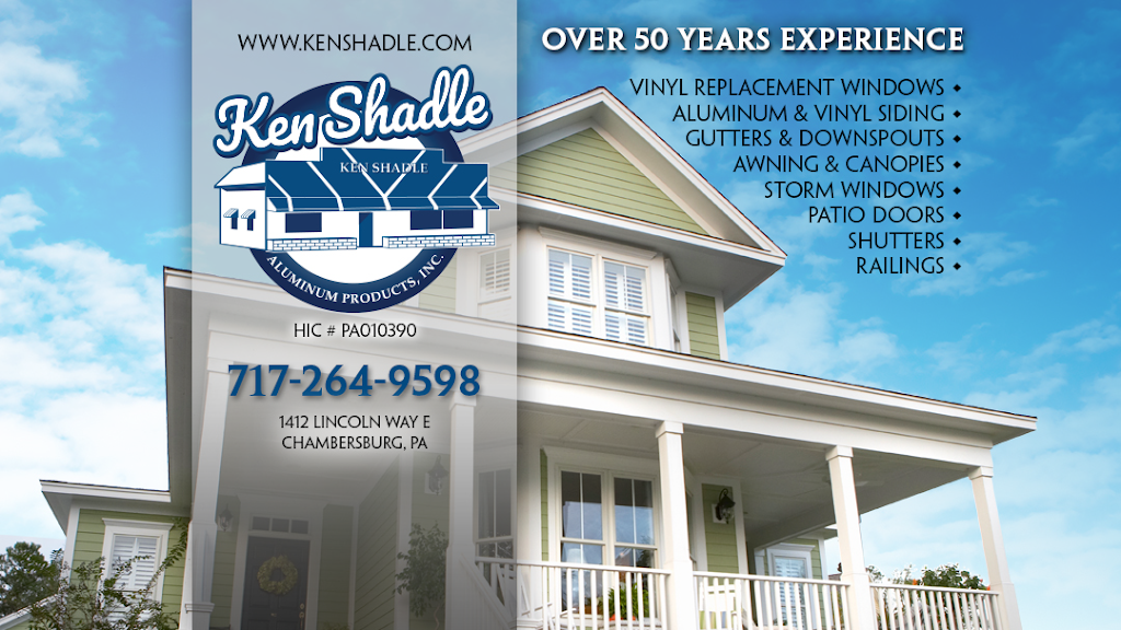 Ken Shadle Aluminum Products | 1412 Lincoln Way E, Chambersburg, PA 17202, USA | Phone: (717) 264-9598