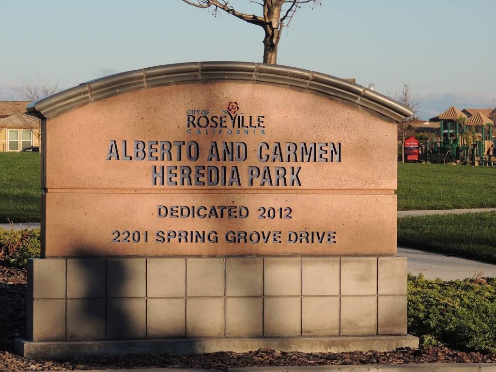 Alberto & Carmen Heredia Park | 2201 Spring Grove Dr, Roseville, CA 95747, USA | Phone: (916) 772-7529