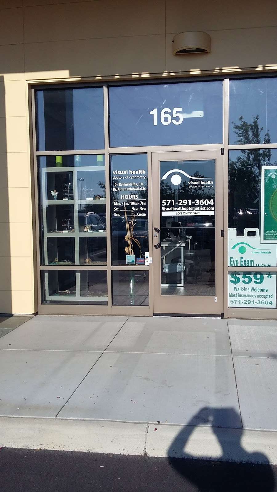 Visual Health Doctors of Optometry | 19825 Belmont Chase Dr #165, Ashburn, VA 20147, USA | Phone: (571) 291-3604